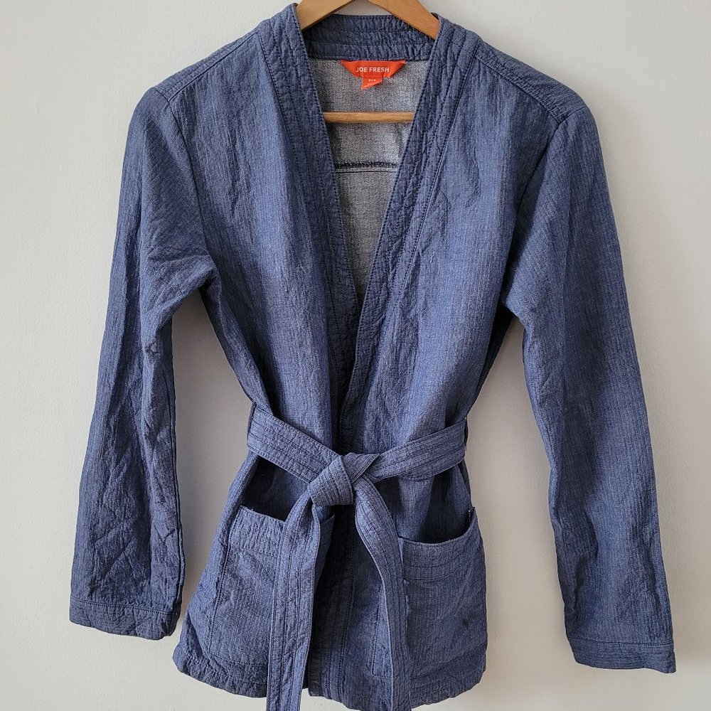 Joe Fresh belted light Jean like material Small